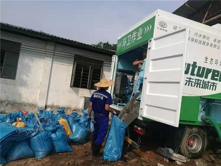 梁溪工业污泥压干处理